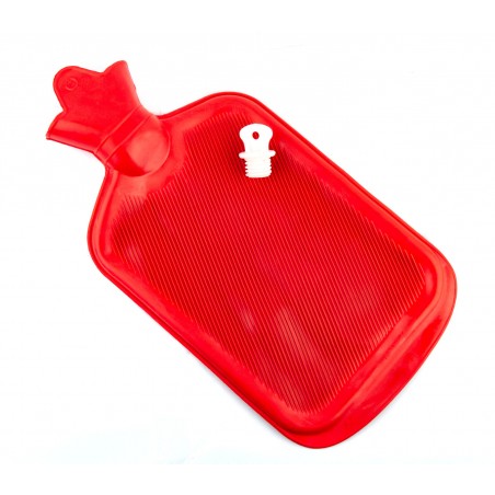 382673 Borsa acqua calda in gomma naturale con tappo ermetico e lamelle radianti