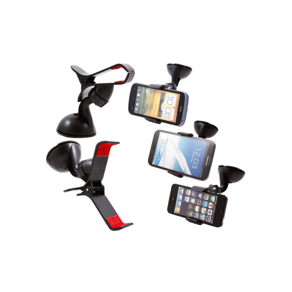 Supporto universale a pinza smartphone navigatori gps multifunzione