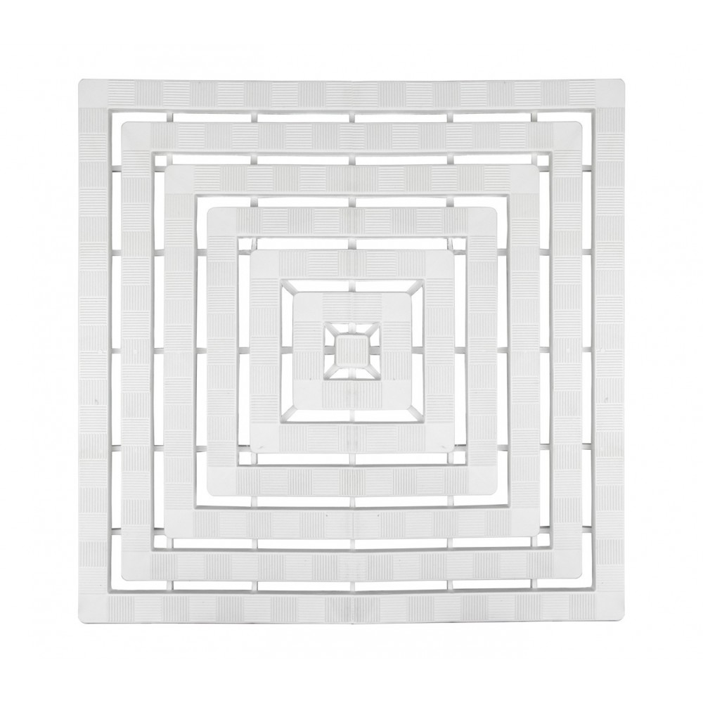 002014 Pedana da doccia in plastica con trama antiscivolo 60x60cm anti funghi