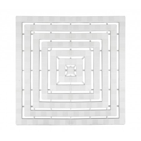 002014 Pedana da doccia in plastica con trama antiscivolo 60x60cm anti funghi