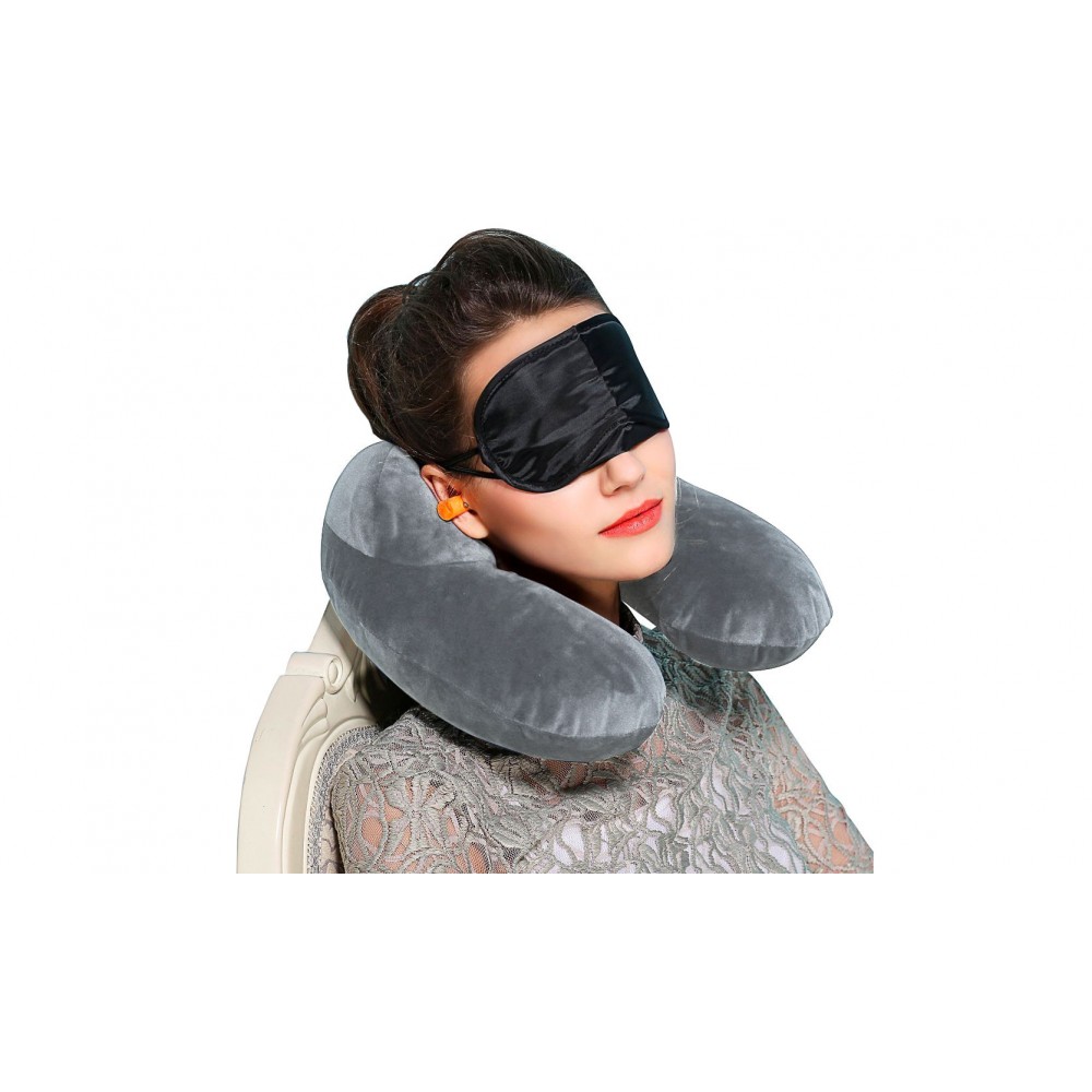 851094 Kit da viaggio Travel Comfort mascherina cuscino e tappi anti rumore