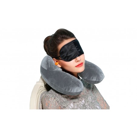 851094 Kit da viaggio Travel Comfort mascherina cuscino e tappi anti rumore