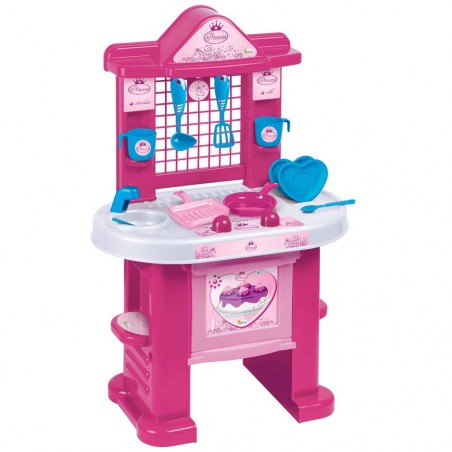 1552 Cucina Princess ChildKing playset con 10 utensili H72cm 