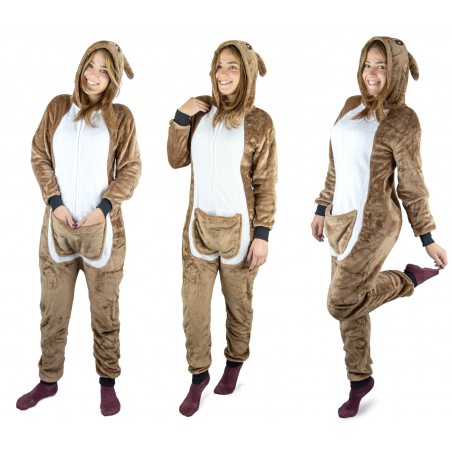 Pigiama intero UNISEX Cosplay da Animale a tuta felpato Canguro da XS a XXL