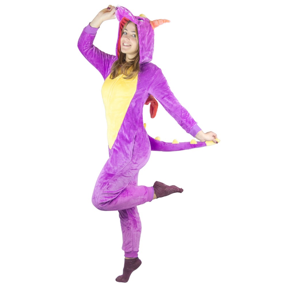 Pigiama intero UNISEX Cosplay da Animale a tuta felpato mod. Drago da XS a XXL
