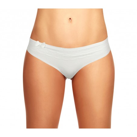 NON ATTIVARE F6207 Pack 12 slip colorati in cotone con merletto e fiocco