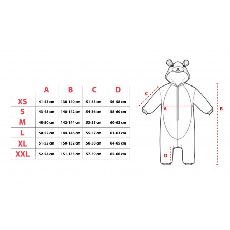 Pigiama intero UNISEX Cosplay da Animale a tuta felpato mod. Drago da XS a XXL