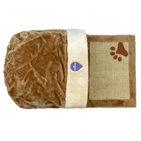 NOBLEZA 000050 pantofola gigante con tavola tiragraffi di corda di utah 36x60cm  NOBLEZA 000050 pantofola gigante con tavola tiragraffi di corda di utah 36x60cm