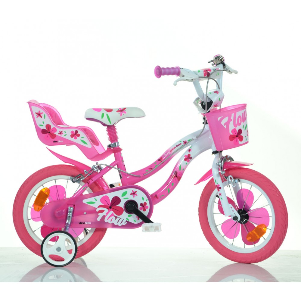 Bicicletta bambina DINO BIKE 514 FLOW misura 14 telaio acciaio età 3 -