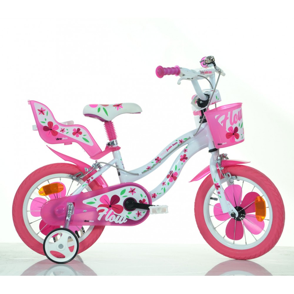 Bicicletta bambina DINO BIKE 514 FLOW misura 14 telaio acciaio età 3 - 6 anni