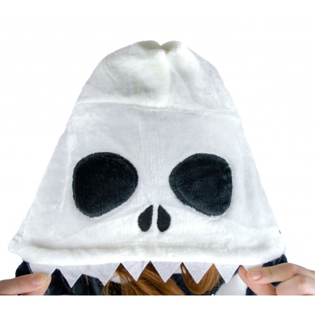 Pigiama intero Cosplay da bambino skull felpata UNISEX da 4 a 14 anni Pigiama intero Cosplay da bambino skull felpata UNISEX da 4 a 14 anni