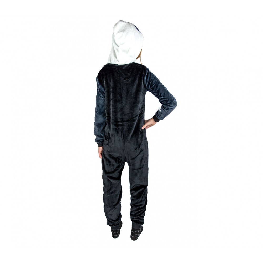 Pigiama intero Cosplay da bambino skull felpata UNISEX da 4 a 14 anni