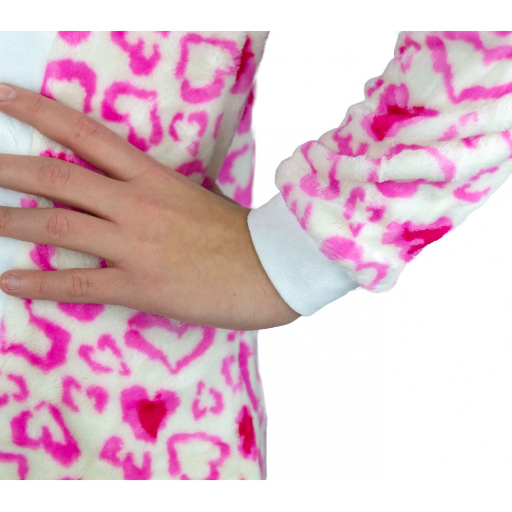 Pigiama intero bambino Cosplay B1717 tuta GUFO felpata UNISEX 4 a 14 anni Rosa 4 anni