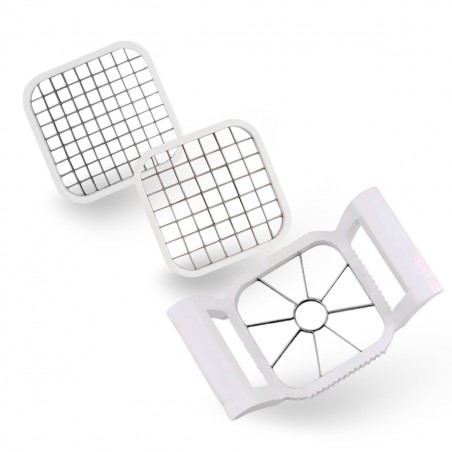 Taglia affetta mela a spicchi 3 in 1 per frutta e verdure 3 lame diversi tagli