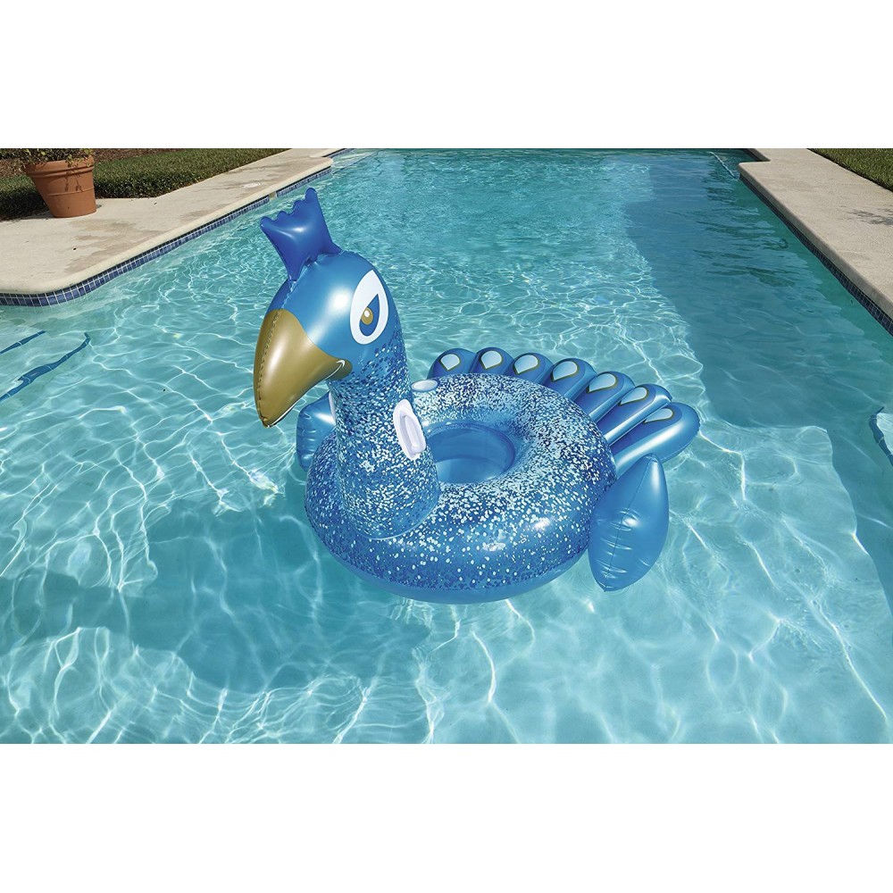 Cavalcabile BESTWAY 41101 gonfiabile gigante a forma di pavone cm. 198x164