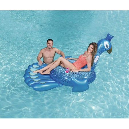 Cavalcabile BESTWAY 41101 gonfiabile gigante a forma di pavone cm. 198x164    Cavalcabile BESTWAY 41101 gonfiabile gigante a forma di pavone cm. 198x164