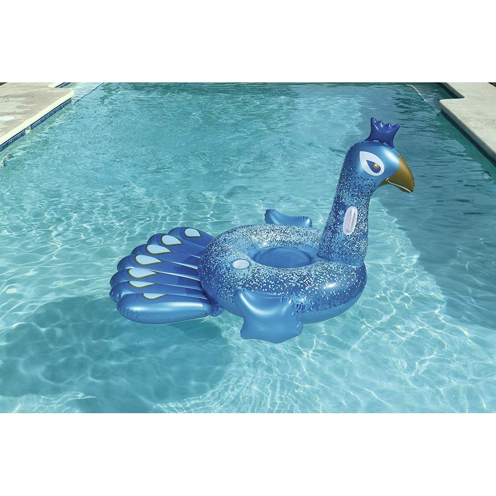 Cavalcabile BESTWAY 41101 gonfiabile gigante a forma di pavone cm. 198x164