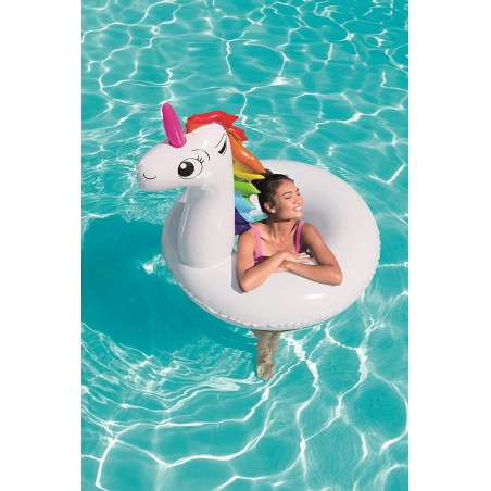 Salvagente BESTWAY 36123 a forma di unicorno per bambini 12+ anni cm.163x131 
