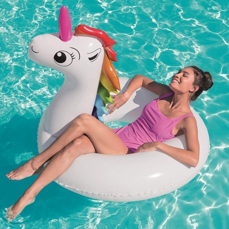 Salvagente BESTWAY 36123 a forma di unicorno per bambini 12+ anni cm.163x131 