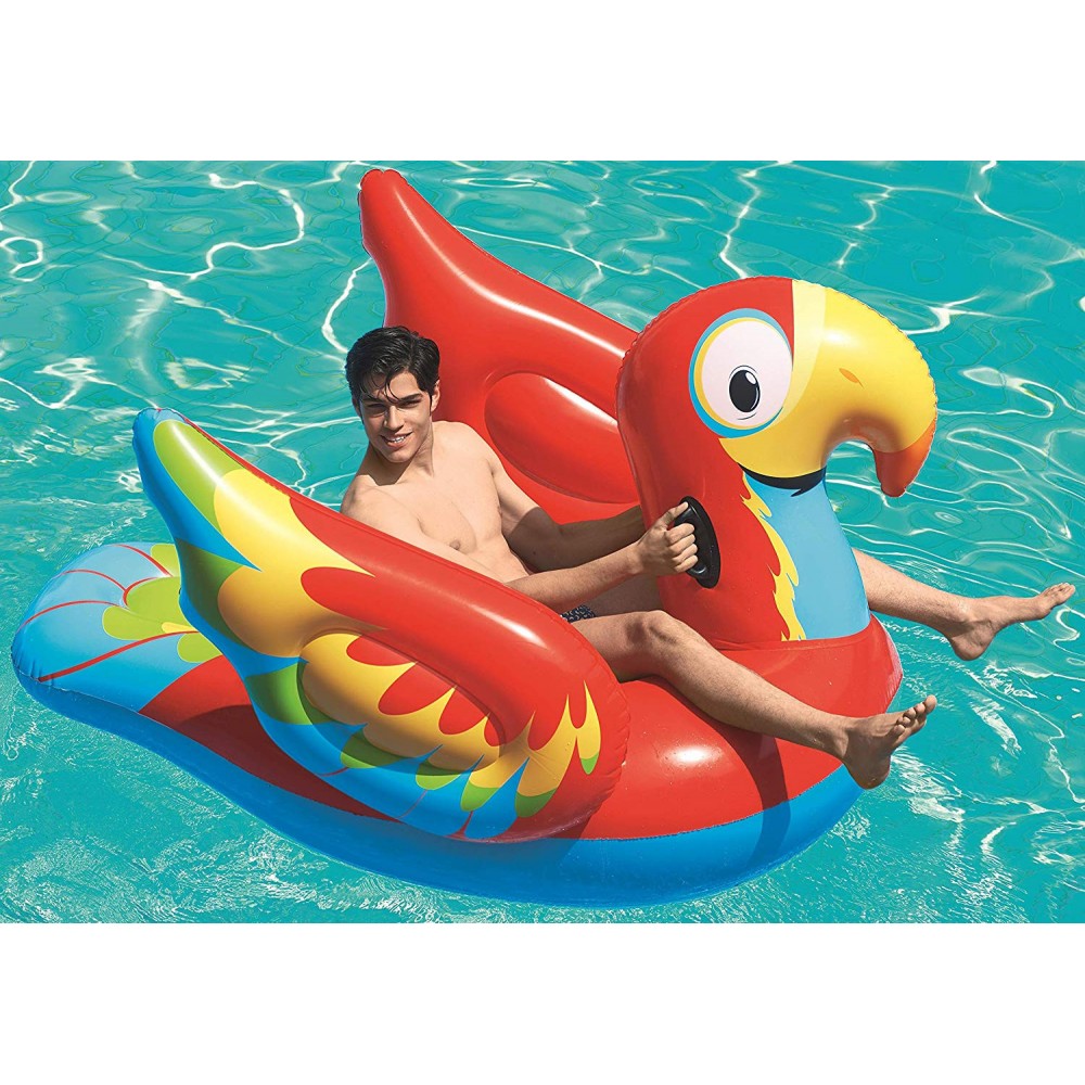 Cavalcabile  BESTWAY 41127 a forma di pappagallo gonfiabile cm.230x180