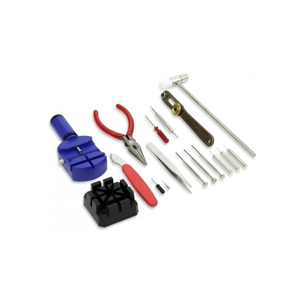 Kit 16 pezzi riparazione orologio e piccole meccaniche rimozione cassa