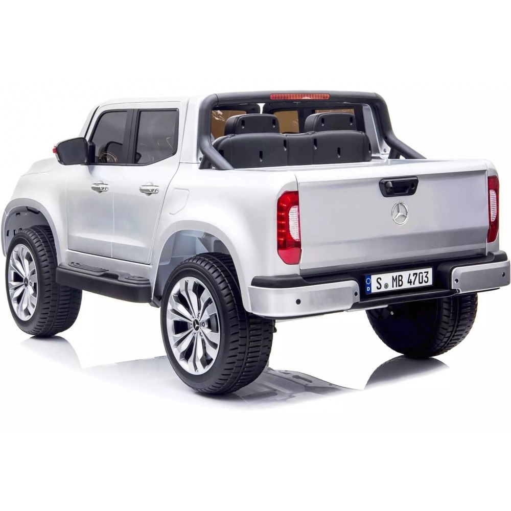 Auto Elettrica Mercedes B86119 Classe X per Bambini 2 Posti 24V Pick-up 4x4