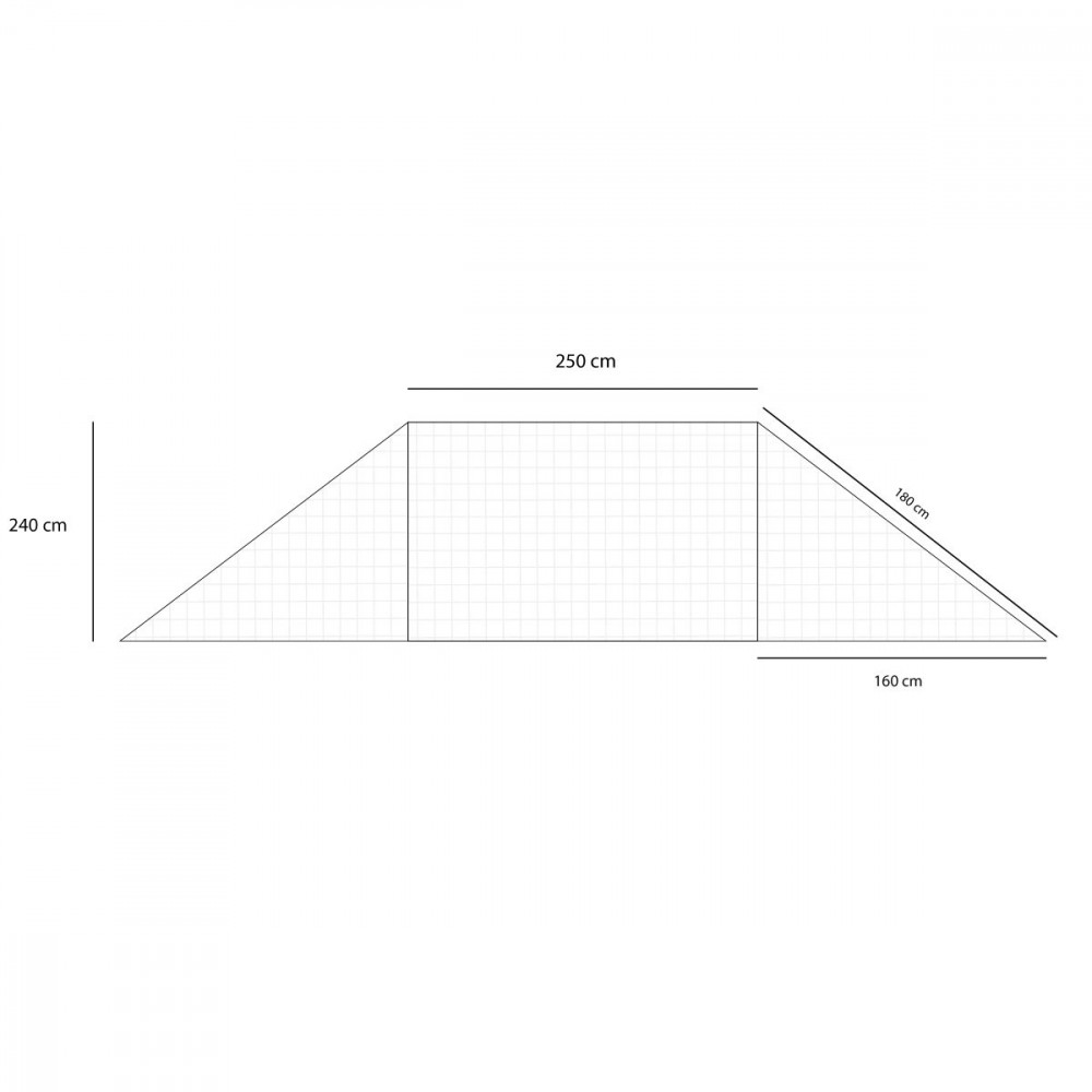 Rete da calcio a 5 calcetto 3 x 2 metri in pvc resistente anti UV 