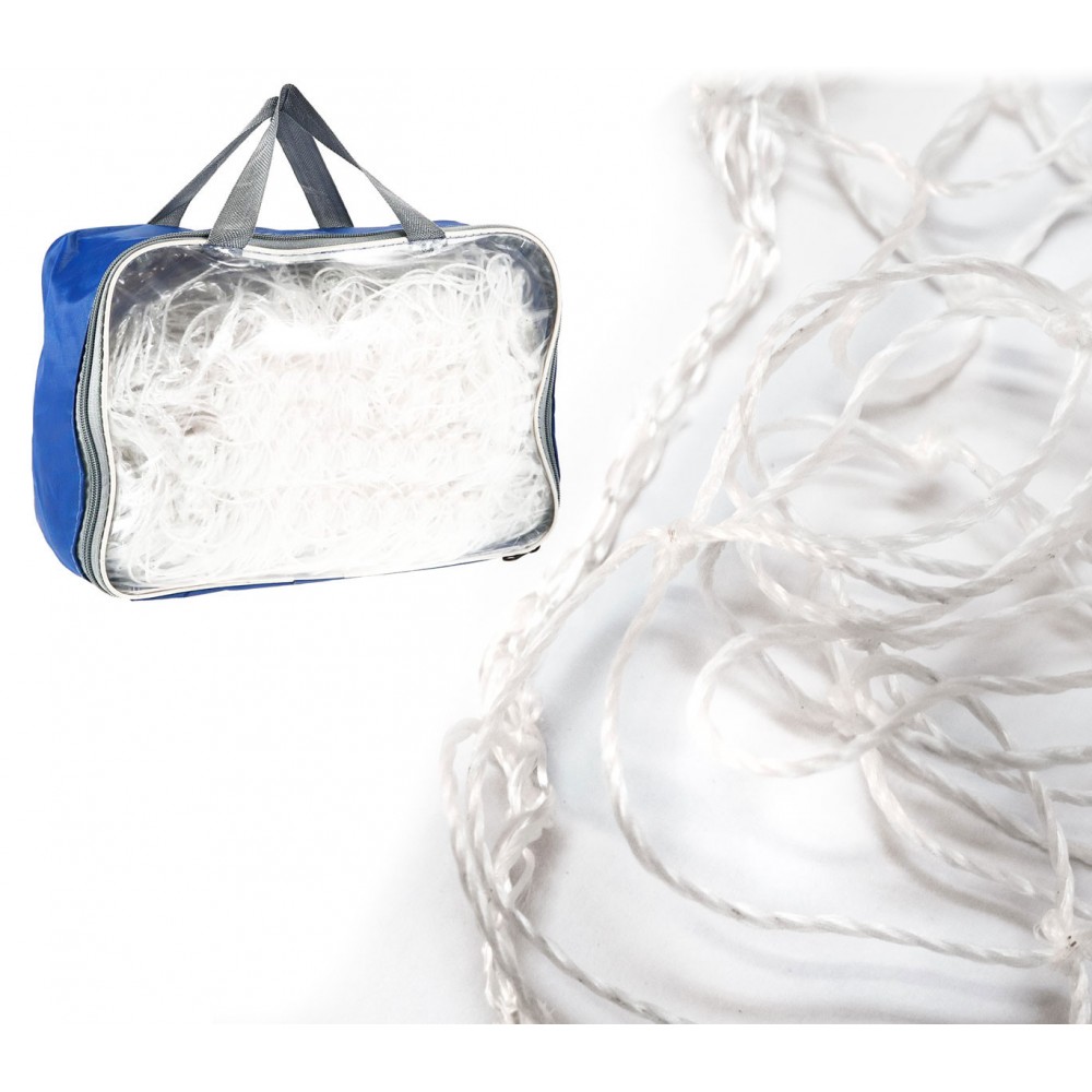 Set di 2 reti da calcetto 2.5 x 2.4 metri in polietilene resistente anti UV 