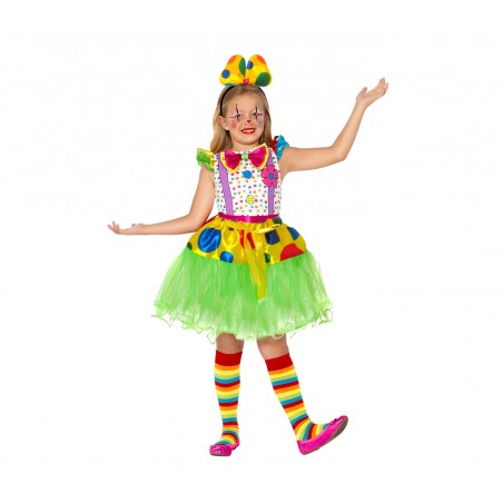 Costume carnevale travestimento 441027 PAGLIACCIA 2 pz taglia unica