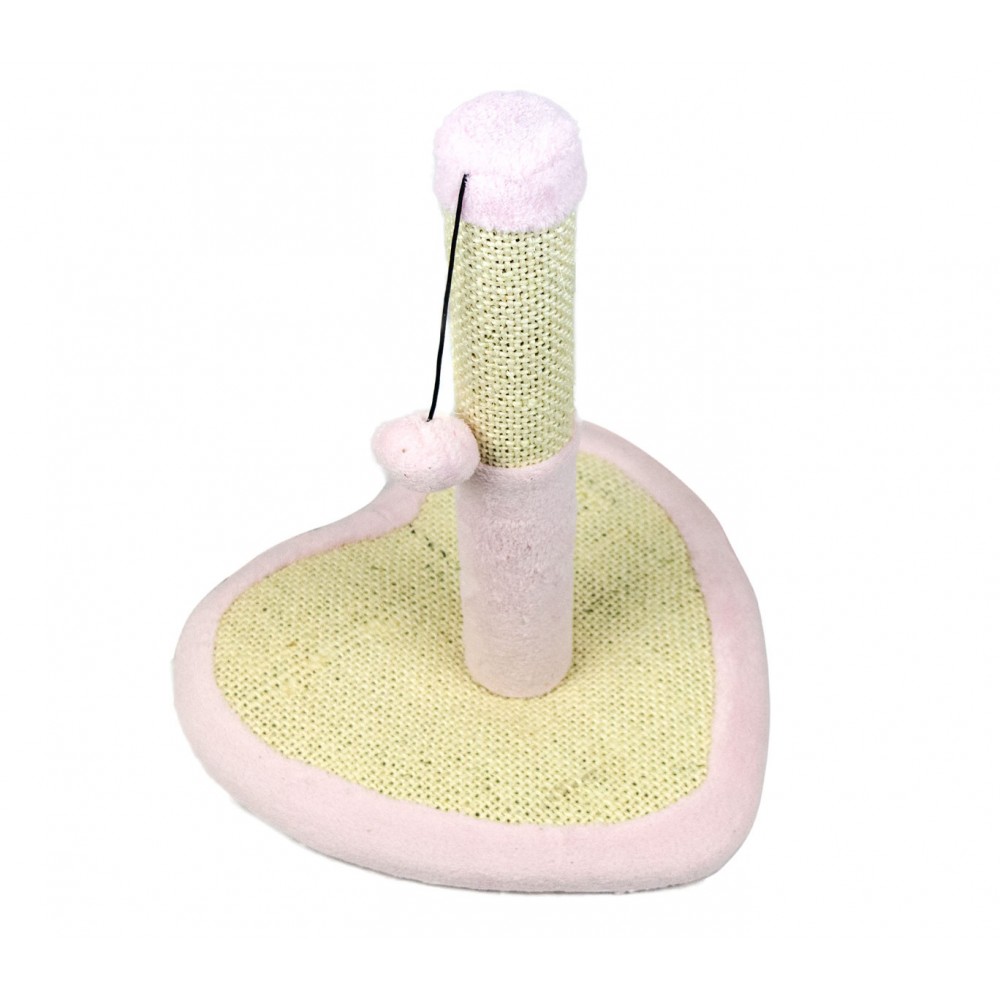 Tiragraffi Nobleza CUORE con base in legno e pallina da gioco 33x33x38cm Cuore