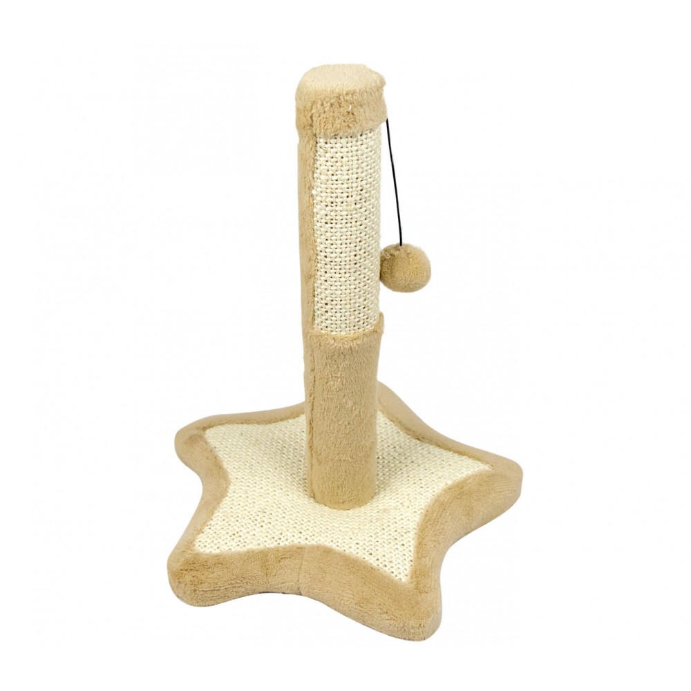 Tiragraffi Nobleza STELLA con base in legno e pallina da gioco 33x33x38cm 029730