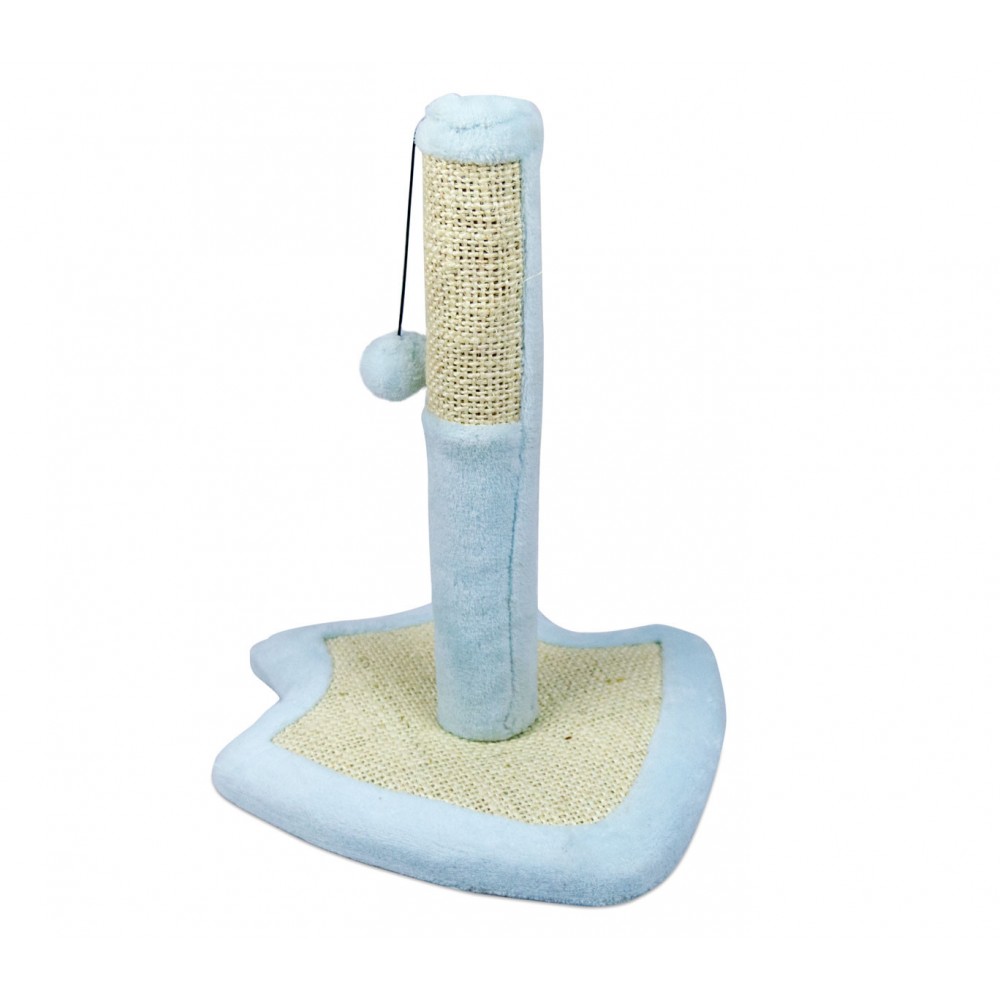 Tiragraffi Nobleza PESCE con base in legno e pallina da gioco 33x33x38cm 029723