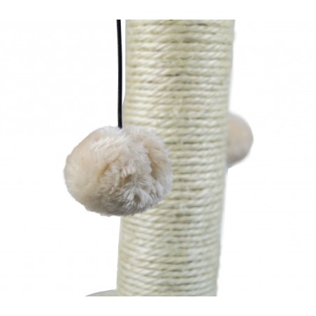 Tiragraffi Nobleza 033829 Albero del Gatto 2 piani con cuccia 41x35x60cm 