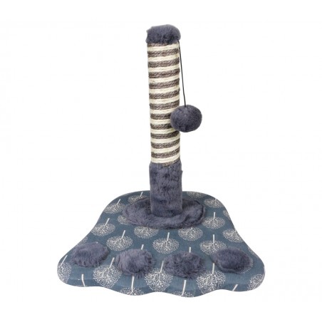 Tiragraffi Nobleza 026463 Zampetta 36x36x40cm Grigio con colonna in SISAL