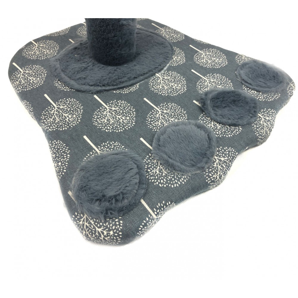 Tiragraffi Nobleza 026463 Zampetta 36x36x40cm Grigio con colonna in SISAL