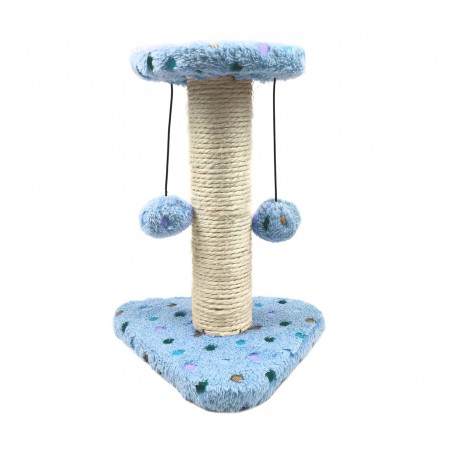 Tiragraffi Nobleza 019946 CATNIP velluto Azzurro 22x20x28cm con colonna in SISAL Tiragraffi Nobleza 019946 CATNIP velluto Azzurro 22x20x28cm con colonna in SISAL