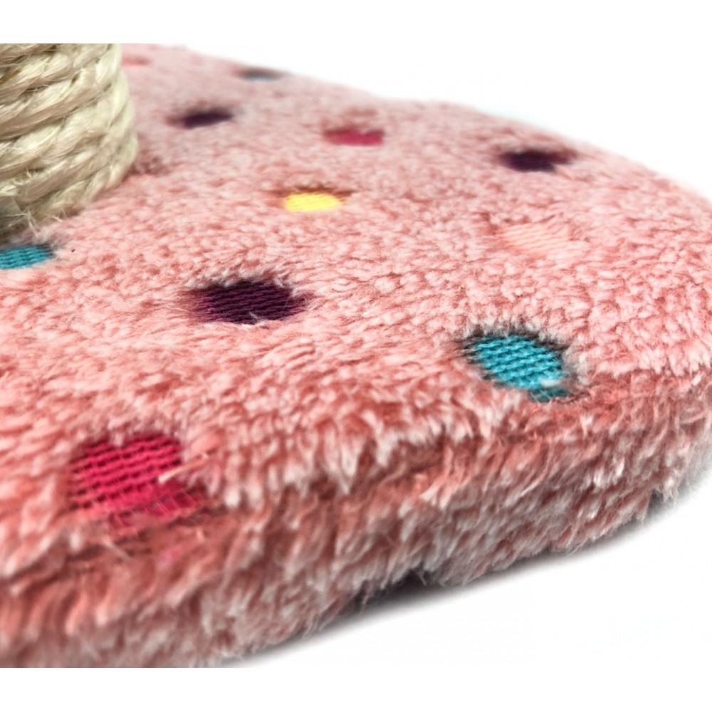 Tiragraffi Nobleza 019939 CATNIP in velluto Azzurro 22x20x28cm con colonna in SI