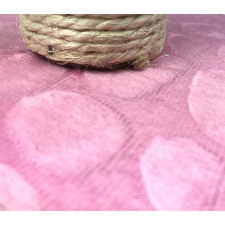 000104 Tiragraffi Nobleza Rosa colonna in Sisal palline e sonagli 22x20x28cm 000104 Tiragraffi Nobleza Rosa colonna in Sisal palline e sonagli 22x20x28cm