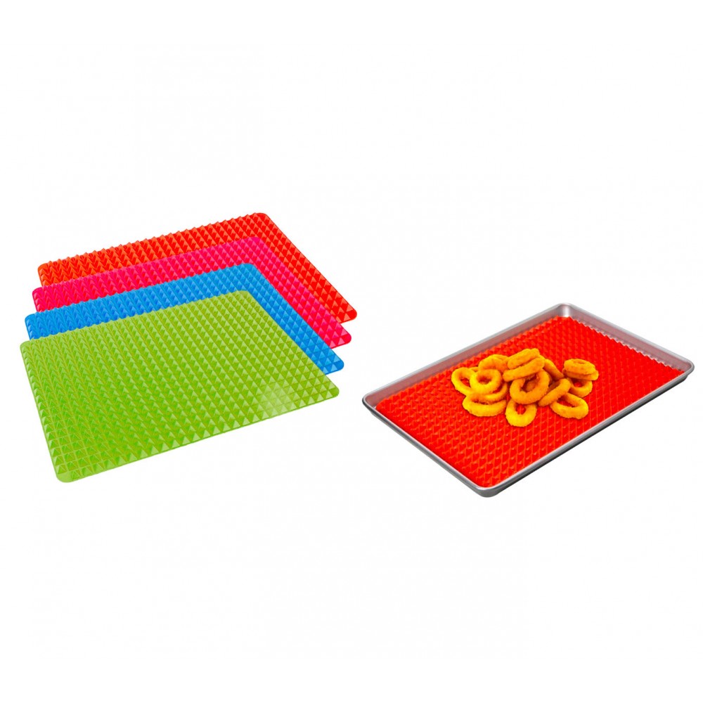 Tappeto da forno silicone con trama piramidale 878867 teglia scola grassi