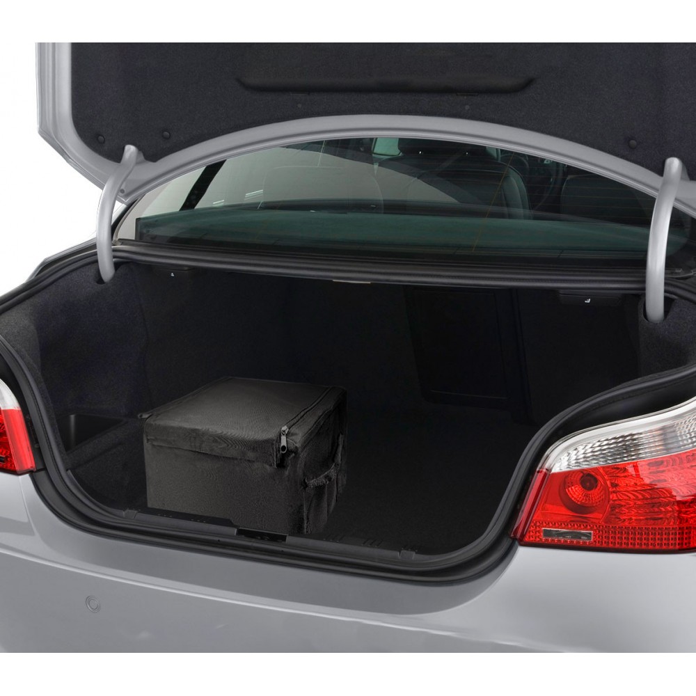 BF318 Organizer per auto portabagagli con zip e struttura in metallo piegevole