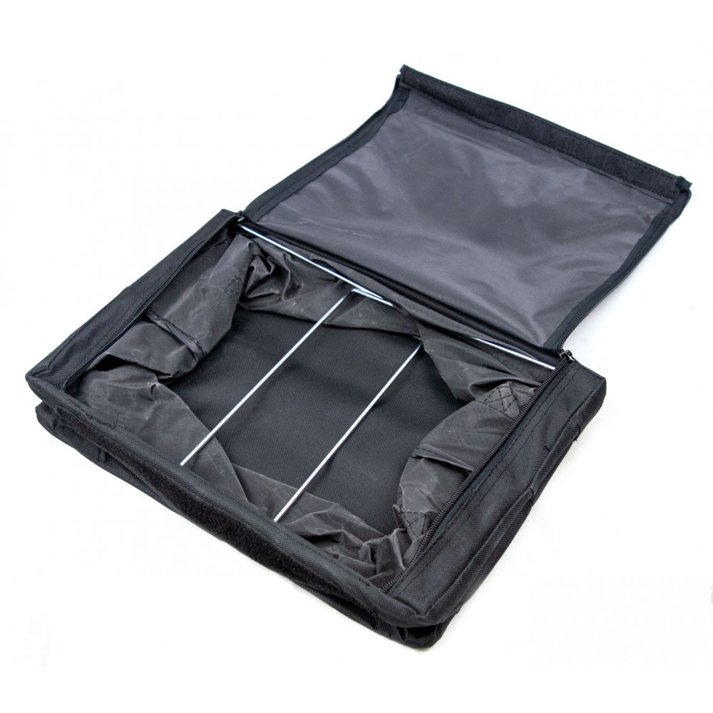 BF318 Organizer per auto portabagagli con zip e struttura in metallo piegevole