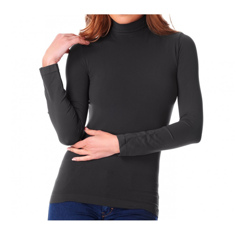 VKA22 Pack 5 maglie a collo alto termiche con interno felpato ass. UMA