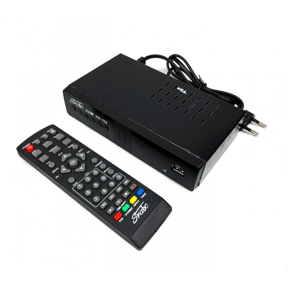 Decoder DVT 2 FULL HD HD 332 con sistema PVR uscita scart e HDMI