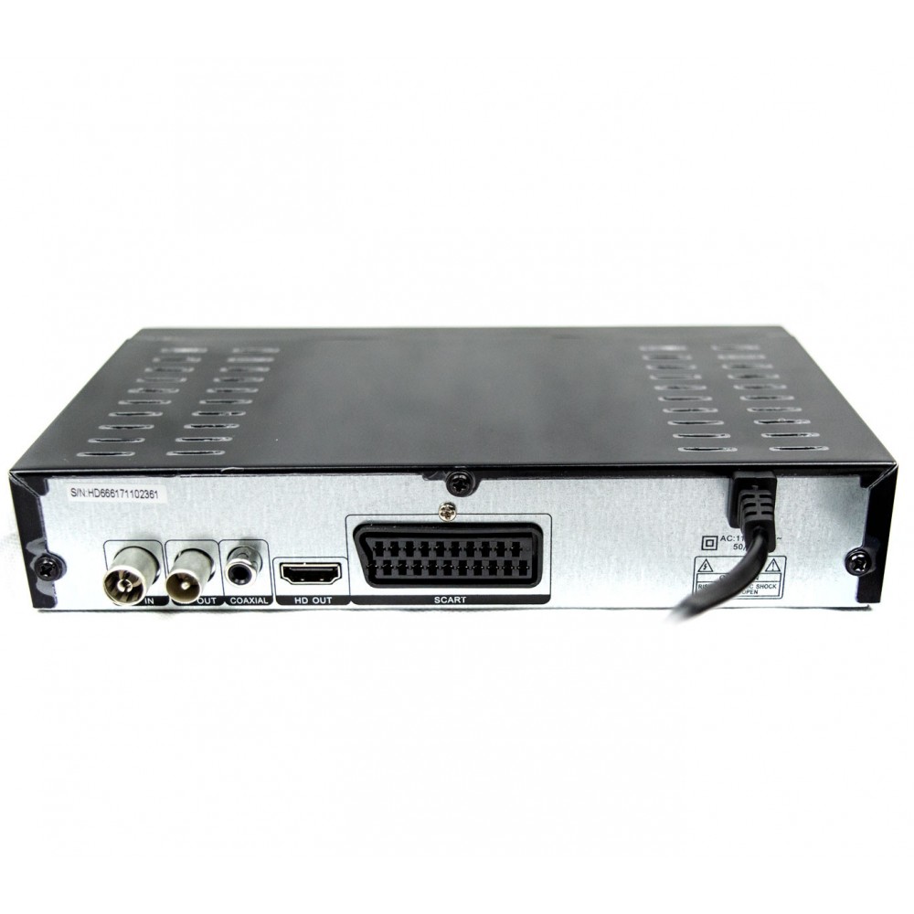 Decoder DVB T2 FULL HD HD666 con sistema PVR uscita scart e HDMI MPEG4