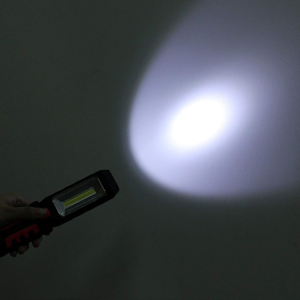 3w+1 Lampada ad alta luminosità di emergenza con gancio e magneti ricaricabile 