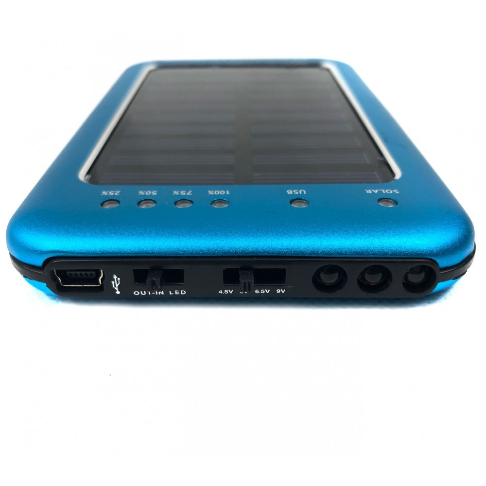 Powebank caricabatterie con ricarica solare e torcia led integrata 2600mAh