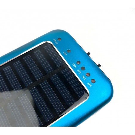 Powebank caricabatterie con ricarica solare e torcia led integrata 2600mAh