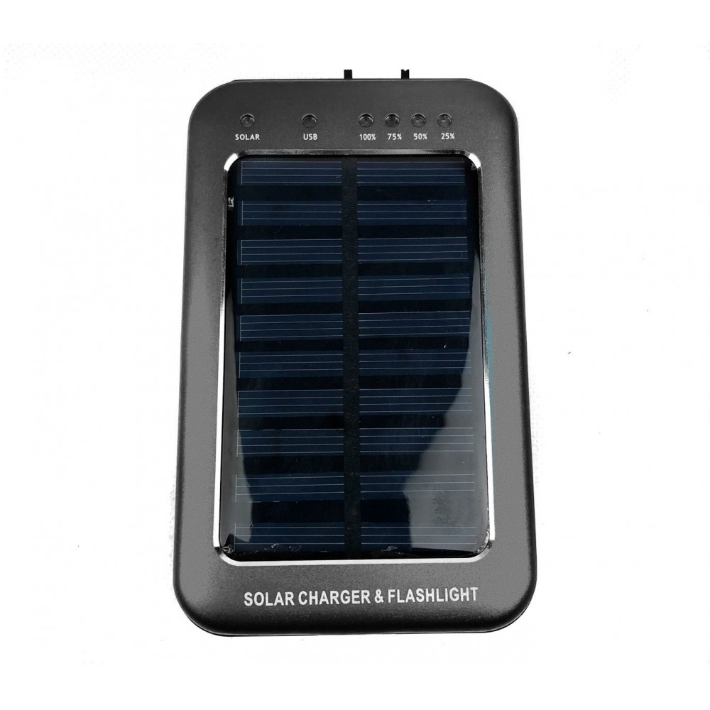 Powebank caricabatterie con ricarica solare e torcia led integrata 2600mAh