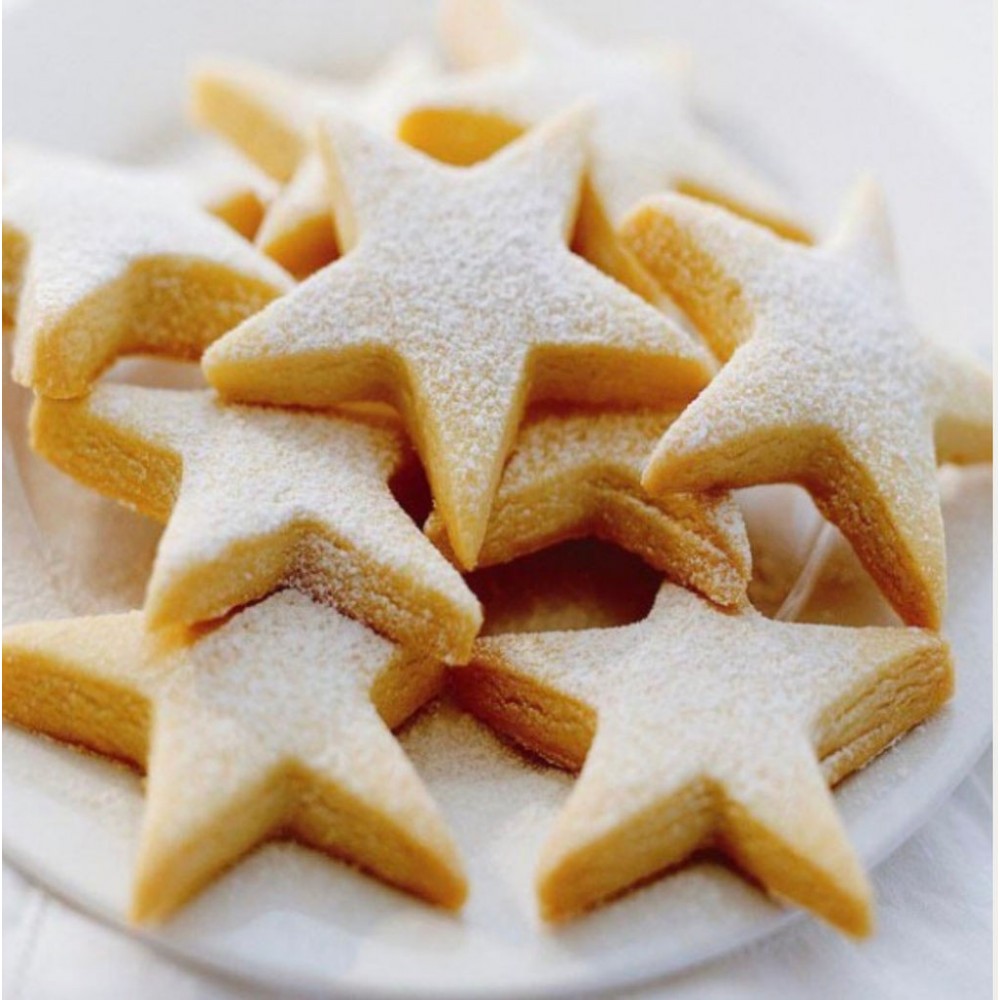 220700 Set di 3 coppapasta a stella in acciaio altezza 2cm in acciaio inox