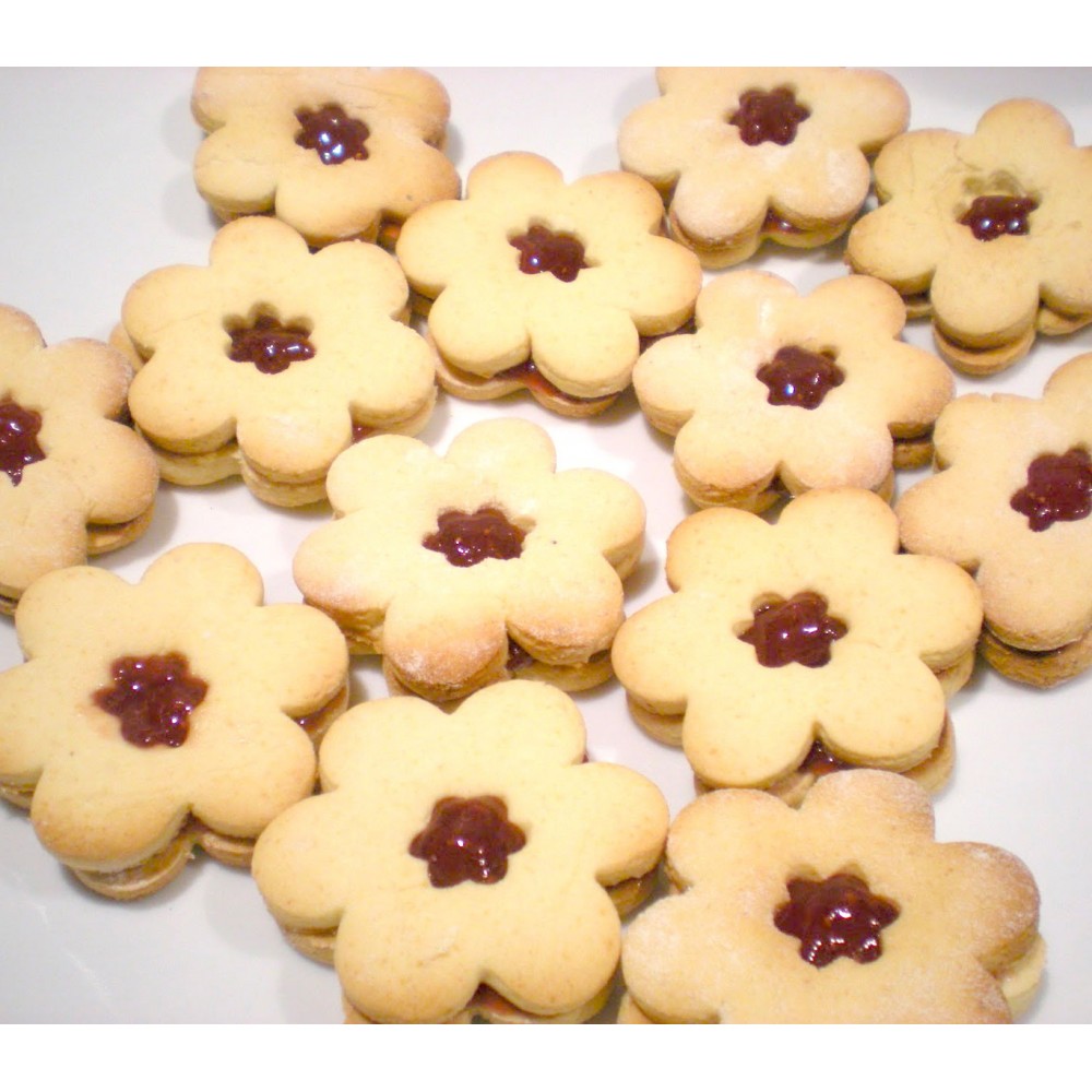 220700 Set di 3 coppapasta FIORE in acciaio altezza 2cm in acciaio inox